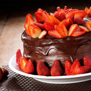 Fondant Strawberry Cake