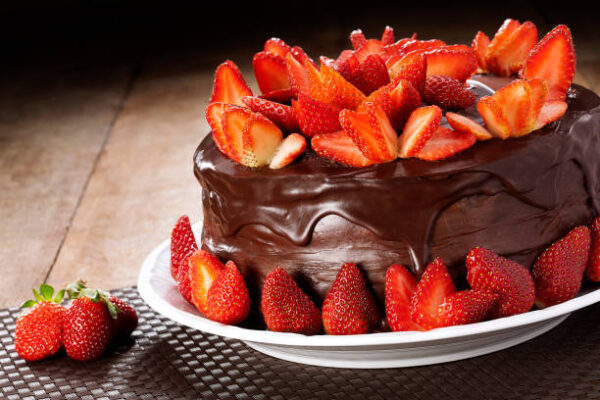 Fondant Strawberry Cake