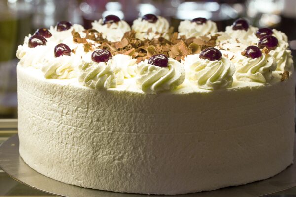 Macedonia White Chocolate Cake