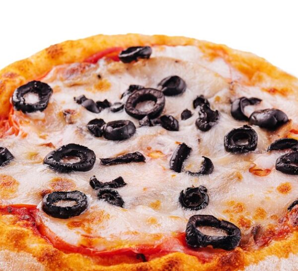 Mini Cheese and Olive Pizza